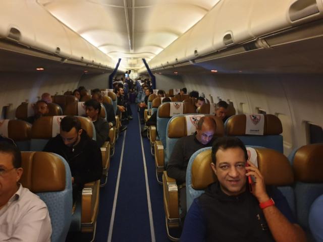 وصول بعثة نادي الزمالك إلى مطار القاهرة ... بالصور
