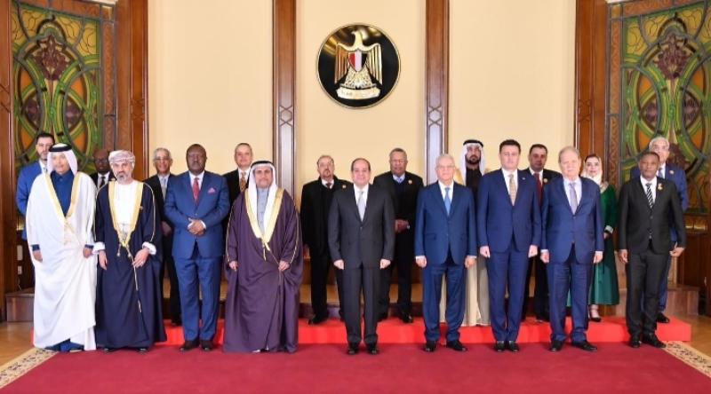 السيسي يؤكد دعم مصر لجهود تعزيز التعاون البرلماني بين الدول العربية