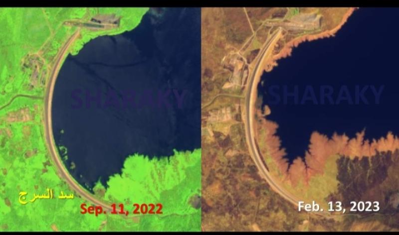 شراقي: بحيرة سد النهضة فقدت حوالى 3.5 مليار م3 من المياه