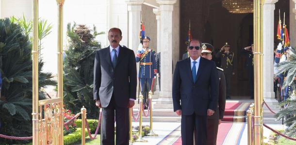 السيسي ورئيس إريتريا يبحثان تعزيز الاستثمار المشترك والتبادل التجاري