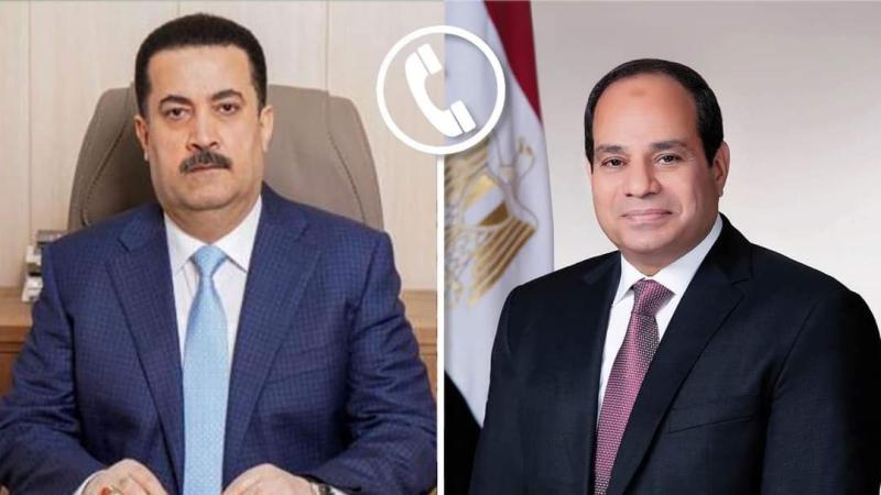 الرئيس عبد الفتاح السيسي و الرئيس العراقي عبد اللطيف رشيد