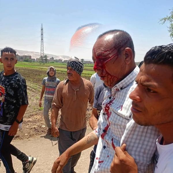 تفاصيل واقعة التعدي علي مسئول حماية الأراضي بسوهاج رشقًا بالحجارة  أثناء تنفيذ عمله