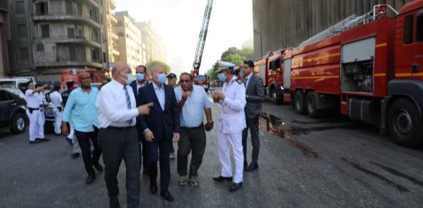 الحكومة: غرفة أزمات لمتابعة حريق سنترال رمسيس