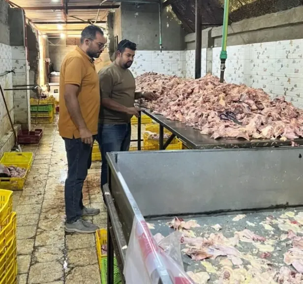 الطب البيطري يضبط هياكل ودواجن فاسدة بالجيزة