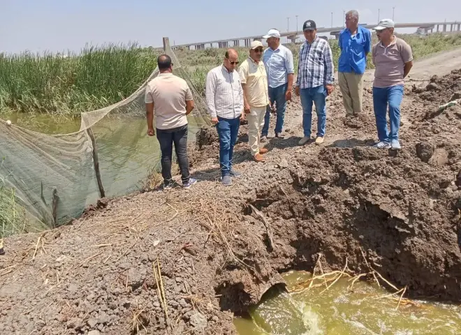 إزالة مزرعة سمكية مخالفة على مساحة ١٠ أفدنة بالشرقية