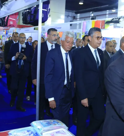 وزير التموين يفتتح المعرض الرئيسي ”أهلاً مدارس”