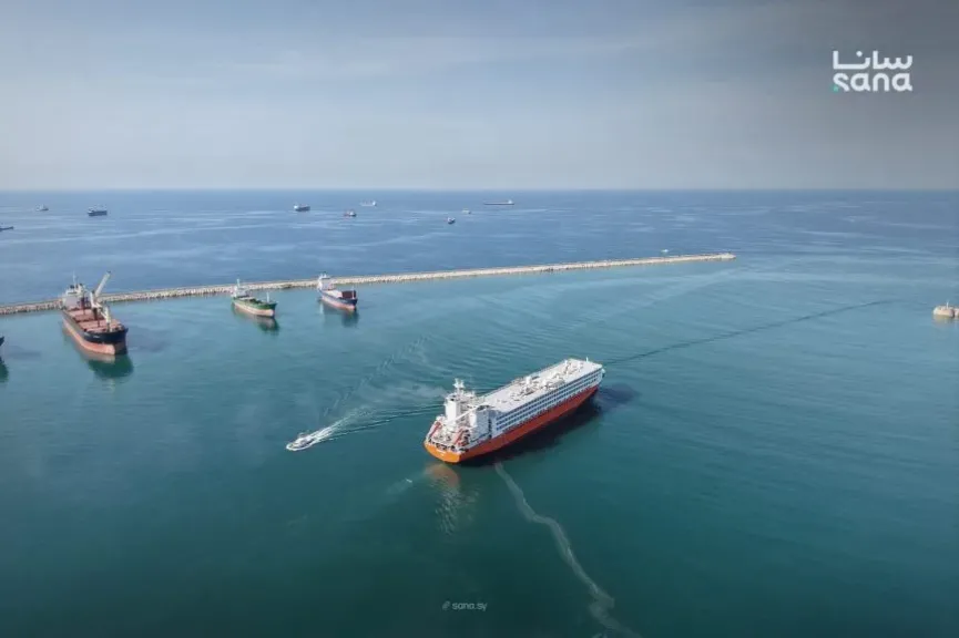 أول باخرة مواشي سورية تبحر من طرطوس إلى البرازيل