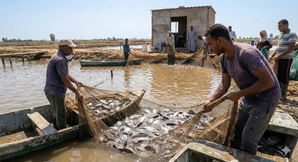 سمك البلطي يحسم المنافسة داخل المزارع السمكية