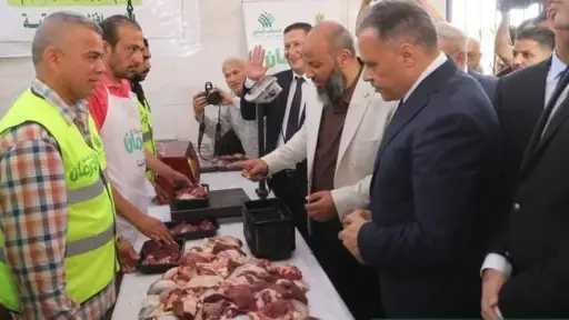محافظ الشرقية يشهد ذبح أضاحي صكوك الأورمان بمجزر الإبراهيمية لعام 2026