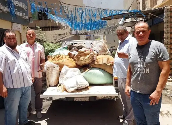 ضبط مصنع للبن المغشوش بالفيوم والتحفظ على 2 طن نوى بلح وبسلة