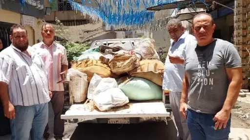 ضبط مصنع للبن المغشوش بالفيوم والتحفظ على 2 طن نوى بلح وبسلة
