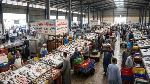 حركة التداول في سوق العبور: استقرار في الأصناف الشعبية وتباين في أسعار البحر والجمبري