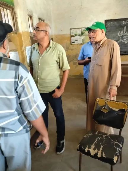 جولة ميدانية لمتابعة الحقول الإرشادية والتأكد من تطبيق التوصيات الفنية على أرض الواقع