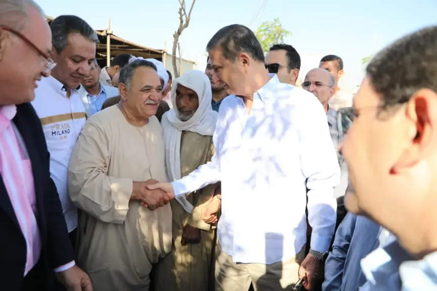 وزير الزراعة ومحافظ بني سويف يتفقدان مبادرة «القرية المنتجة» بقرية «إفوة» بمركز الواسطى