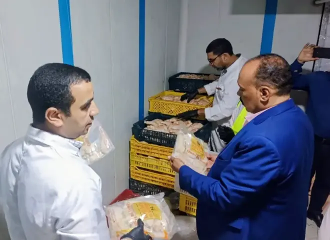 تموين سوهاج يضبط 460 كيلو دواجن غير صالحة و10 أطنان كيماوي مجهول المصدر