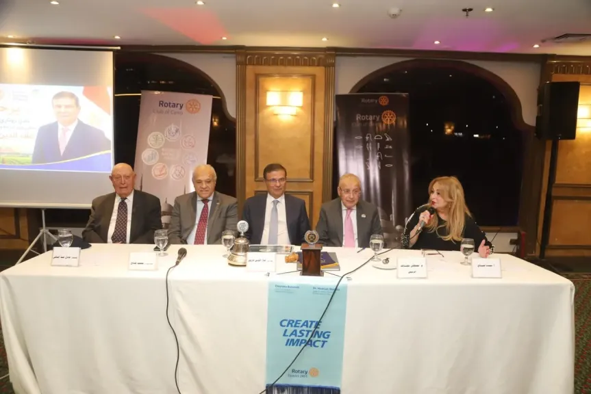 وزير الزراعة يستعرض استراتيجية تحقيق الأمن الغذائي والتحول إلى الأخضر أمام روتاري القاهرة