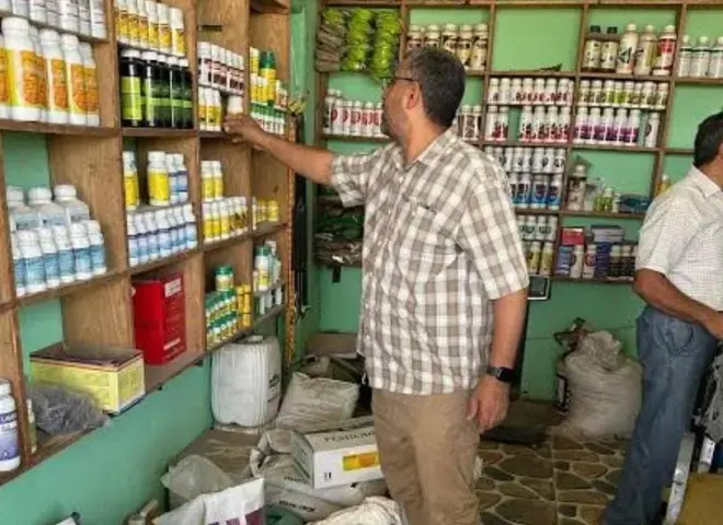 ضبط 359 عبوة مبيدات زراعية مجهولة المصدر ومحظورة التداول بالغربية