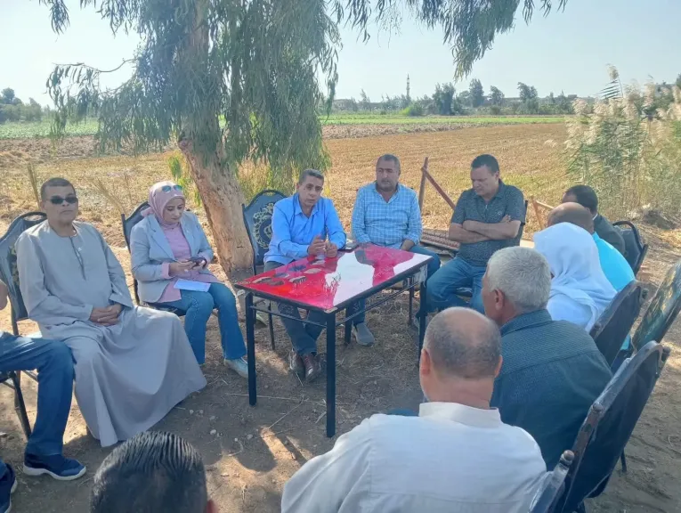 وكيل زراعة كفر الشيخ يتفقد مجمعات تجميع القطن بالرياض والمنصور لمتابعة التوريد