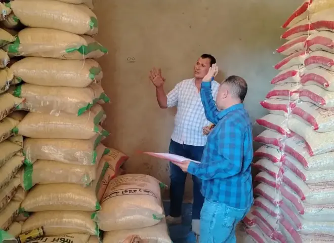 زراعة كفر الشيخ تضبط مخزن أعلاف غير مرخص بقلين وتتحفظ على كميات مجهولة المصدر